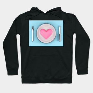 Eat heart Hoodie